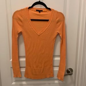GAP V-Neck Sweater, Orange - Small